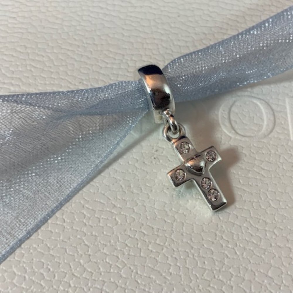 Pandora Sterling Silver Cross Dangle Charm